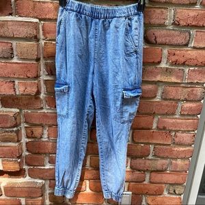 Divided Elastic waist Pockets Jogger Jeans 6
